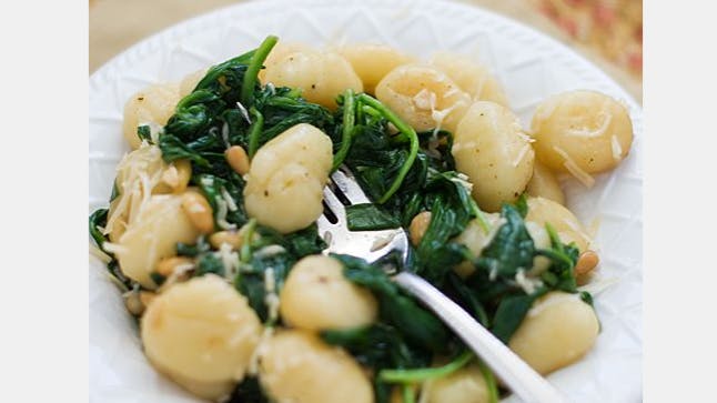 RECIPE Have a MeatFreeMonday with Spinach & Pine Nut Gnocchi Closer